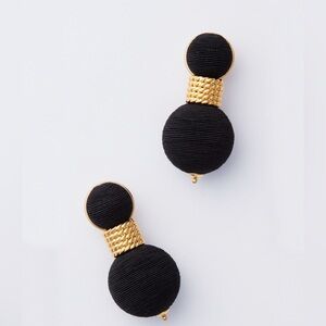 Tuckernuck Elegant Black and Gold Earrings